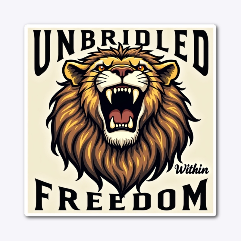 Unbridled Freedom Lion Majestic Lion