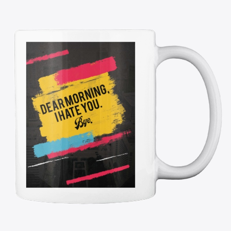 I Hate Mornings Pillow