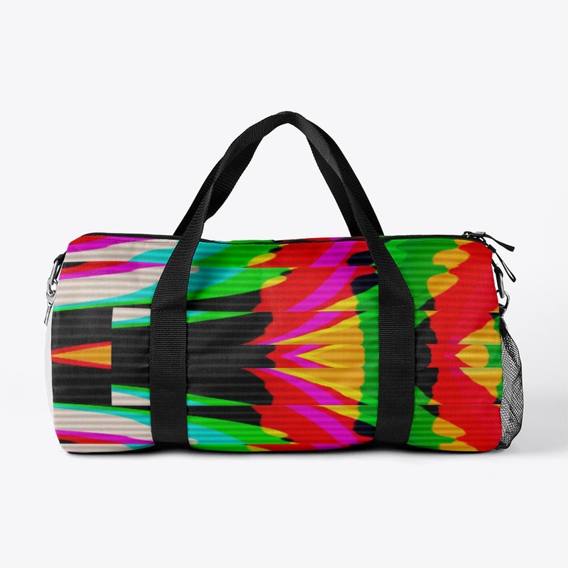 Multicolor Glitch Geometric Patter