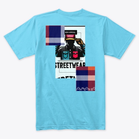 Jb Streetwear T Shirt  Tahiti Blue T-Shirt Back