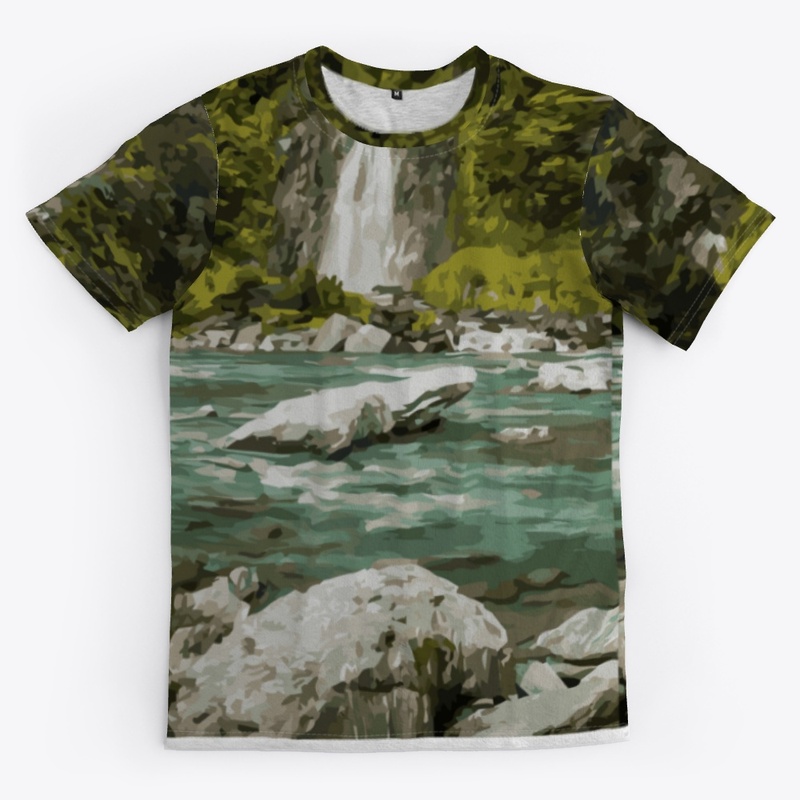 Waterfall Full Shirt Print