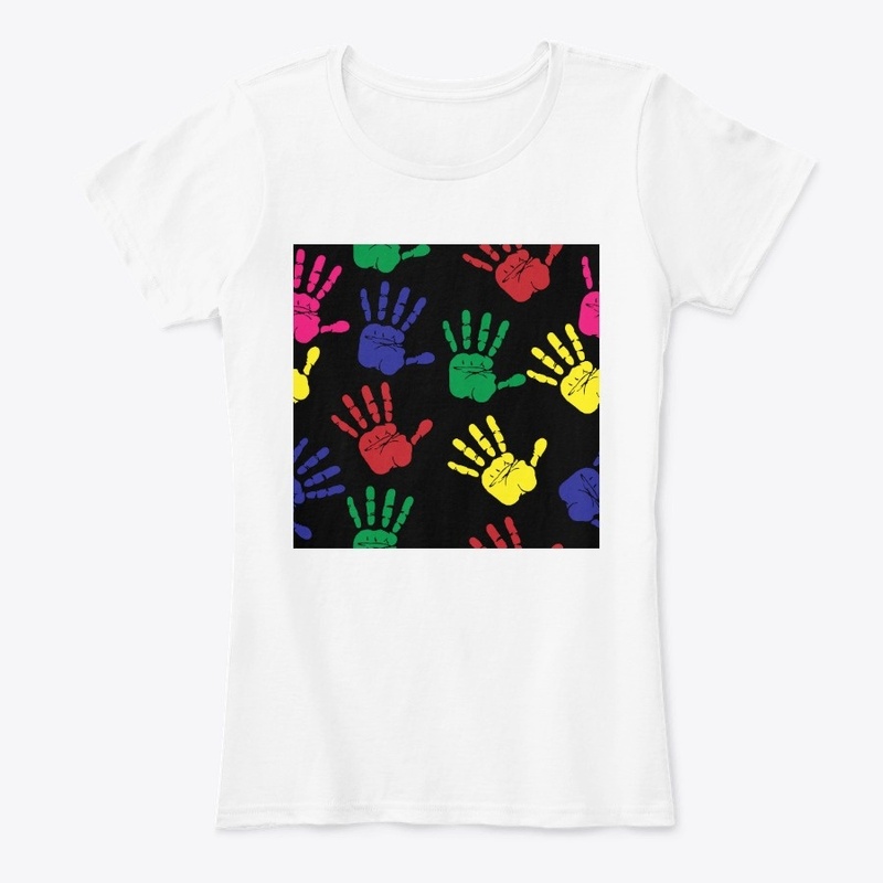 Handprints Coloring Patterns