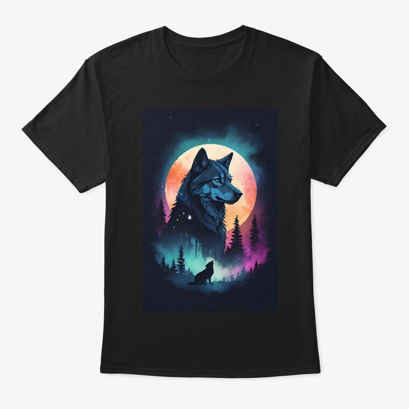 silhouette of a wolf