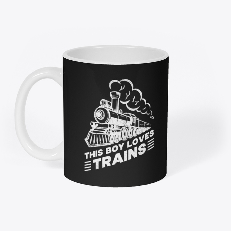 This Boy Loves Trains - Steam Locomotive