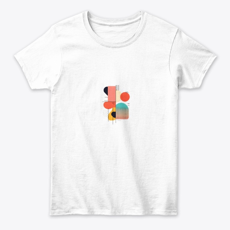 Minimalist graphic casual T-shirt design