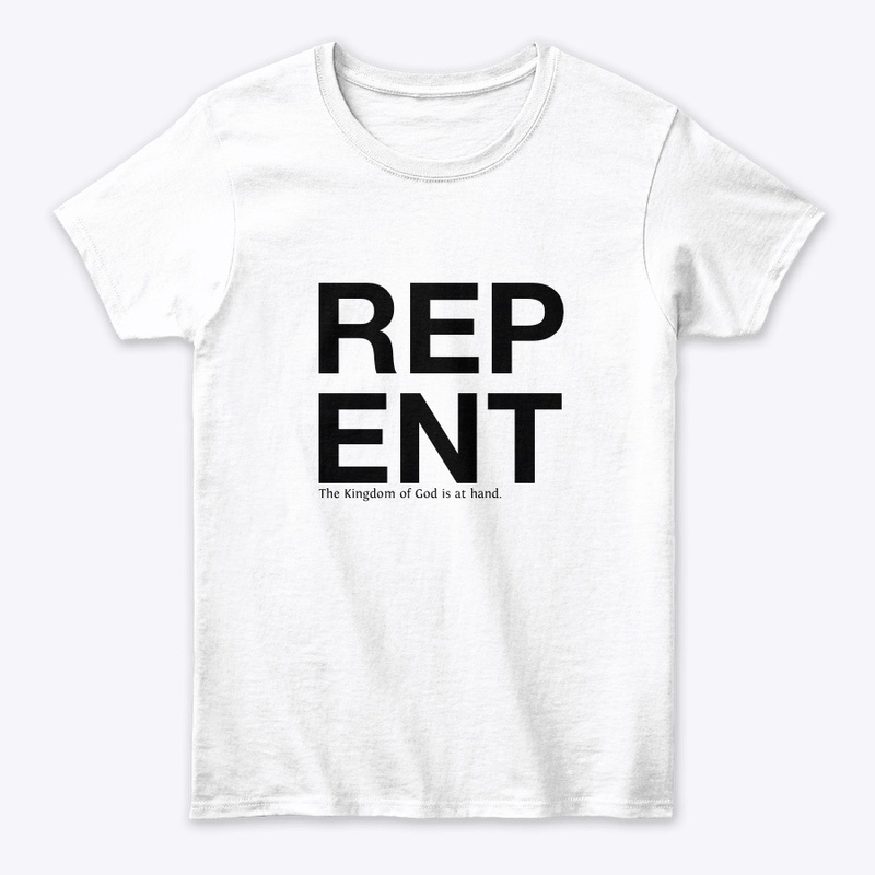 Repent Tee White