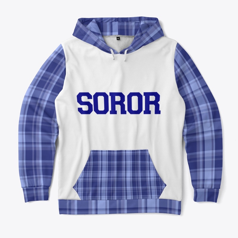 Blue and White Checker Design 