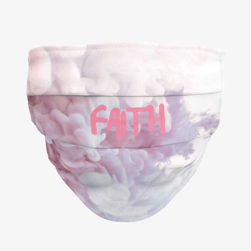 Pink Clouds "FAITH" Face Mask