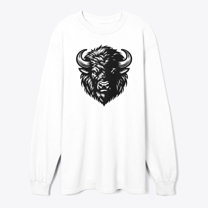 Fierce Angry Bison Graphic