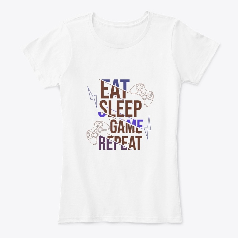 Eat Sleep Game Repeat T-Shirt