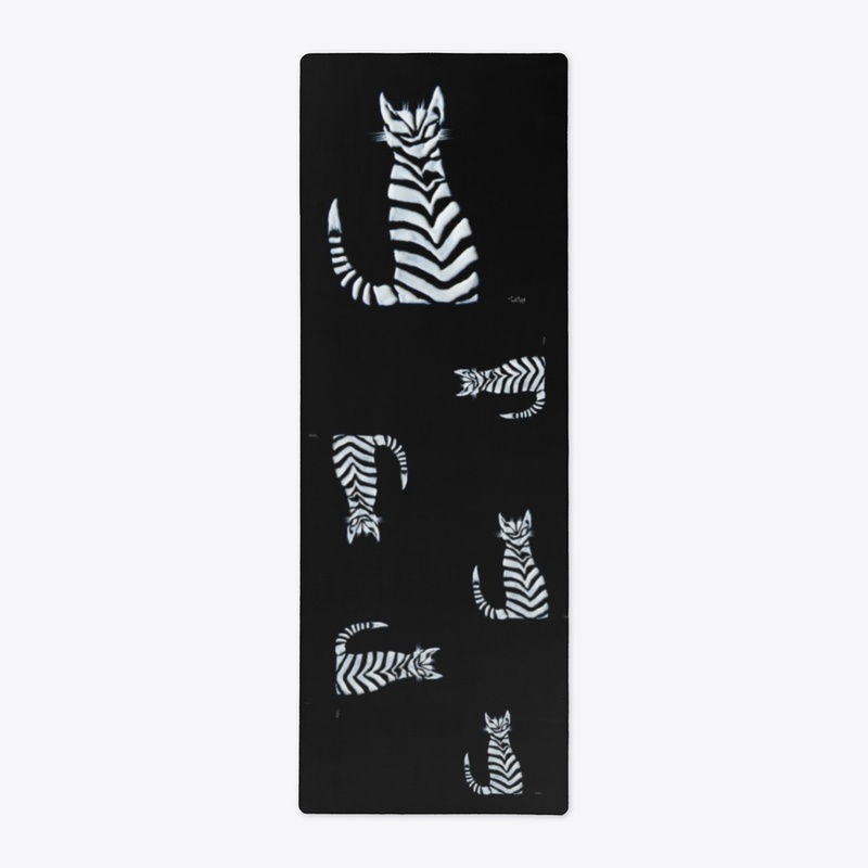 Black&amp; White Striped Cat