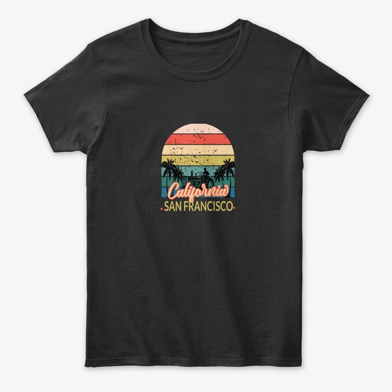 California sanfrancisco summer vector