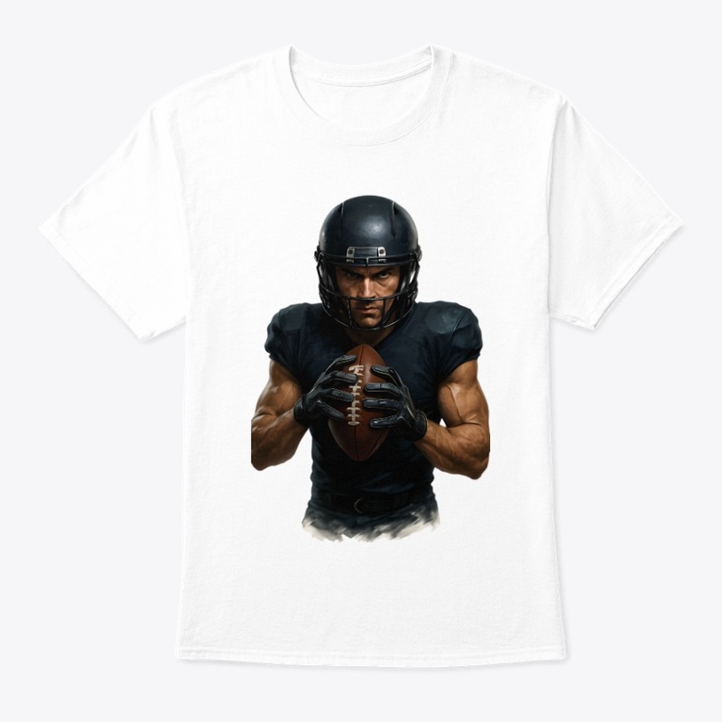 Intense Football Player Art