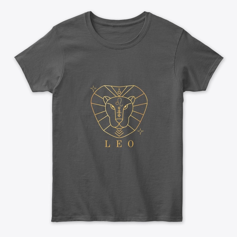 a shirt with design leo 