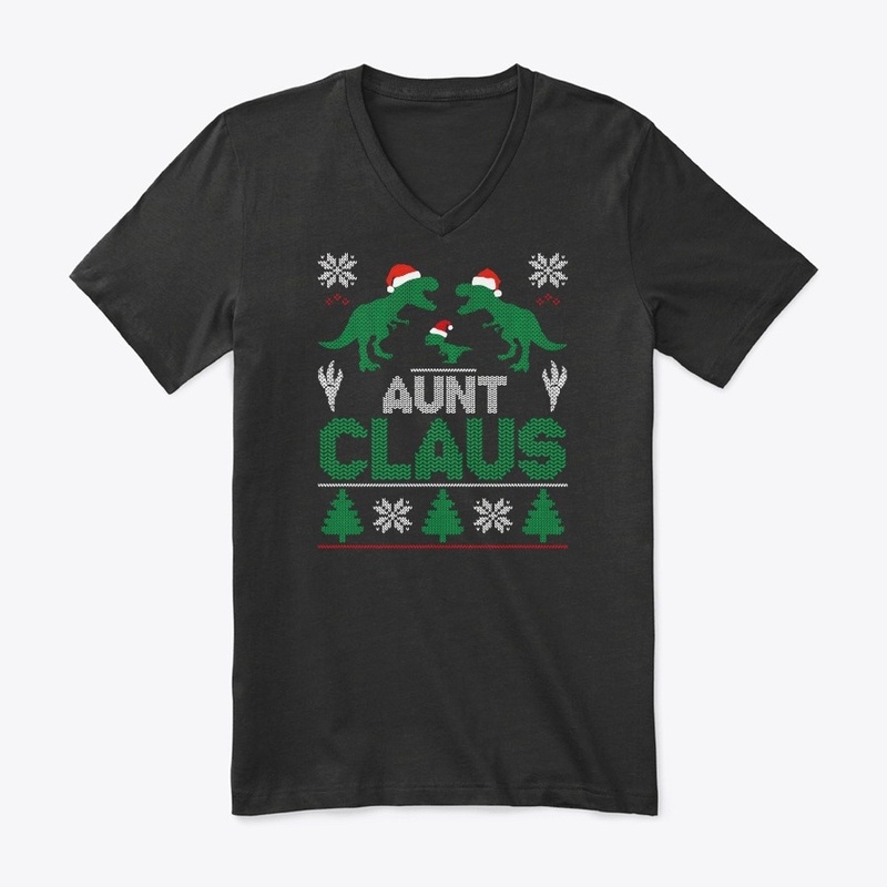 Womens Aunt Claus Matching Famiy Group C