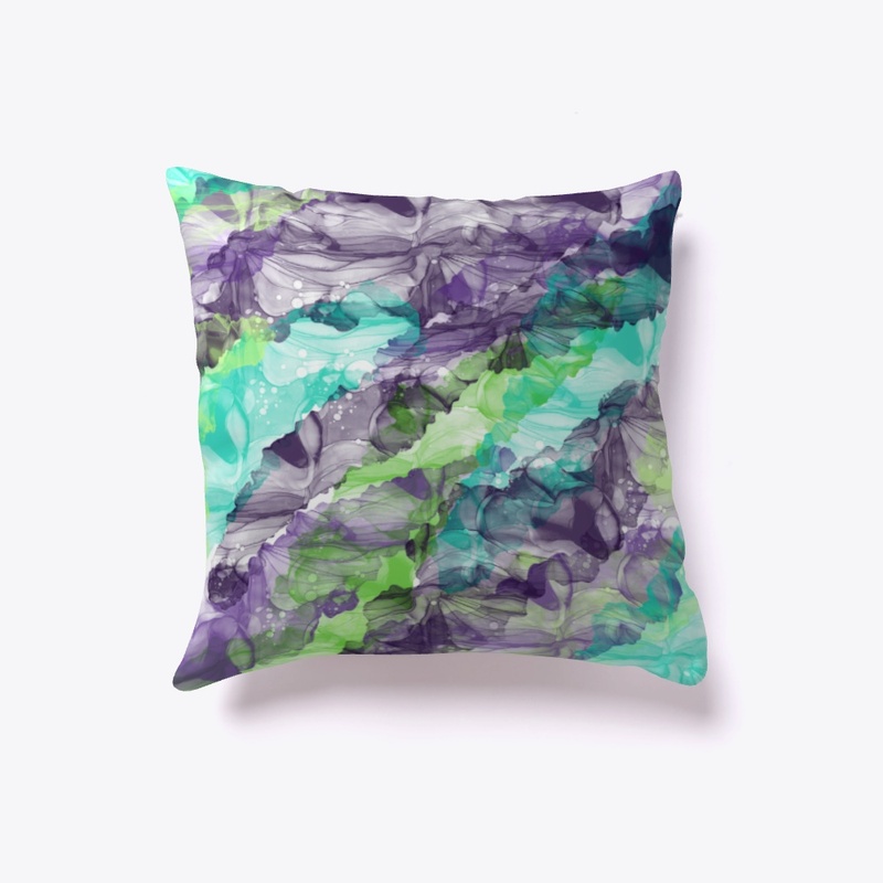 PURPLE / TEAL MOSS SPLASH