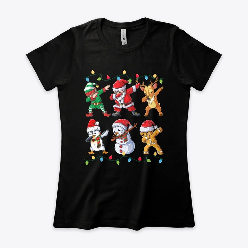 Dabbing Santa Elf Friends Christmas Gift