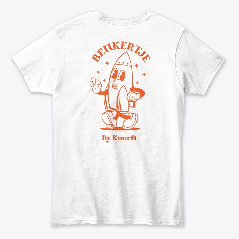 White with orange text beukertje