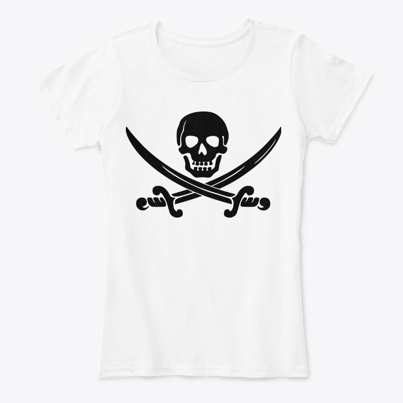 Skull pirate and sword design
