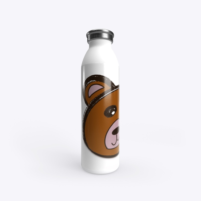 Happy Bear Head Water Bottle
