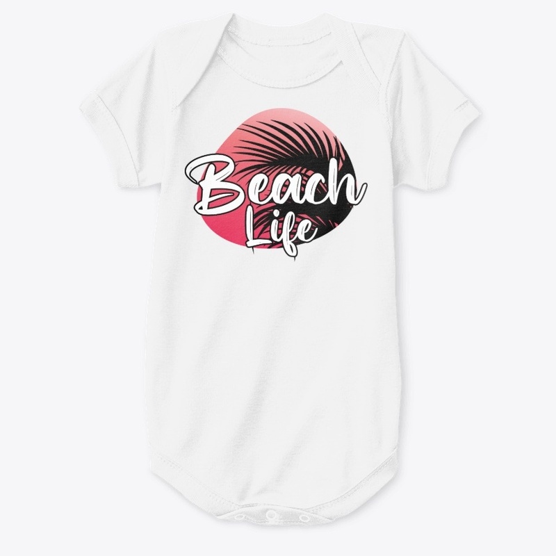 Beach life tee-shirt design
