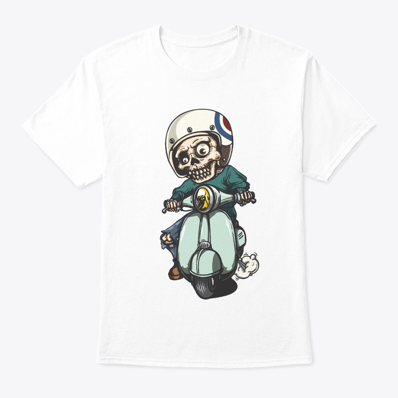 Cute Skeleton on Bike