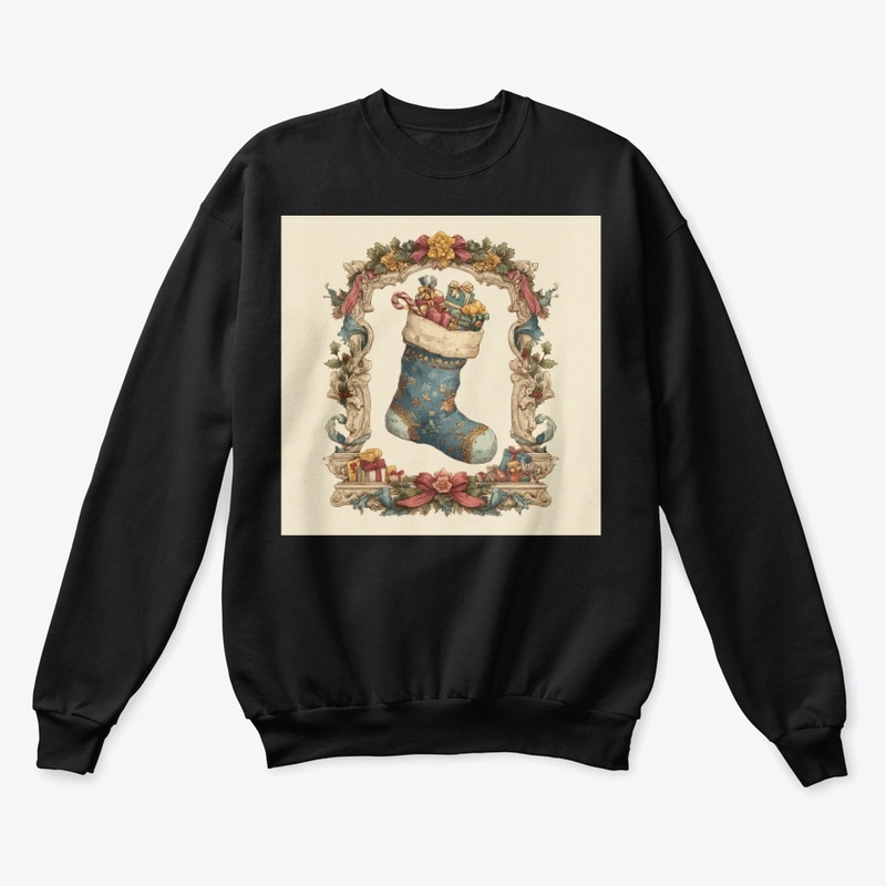 Victorian Christmas Stocking Toys Frame