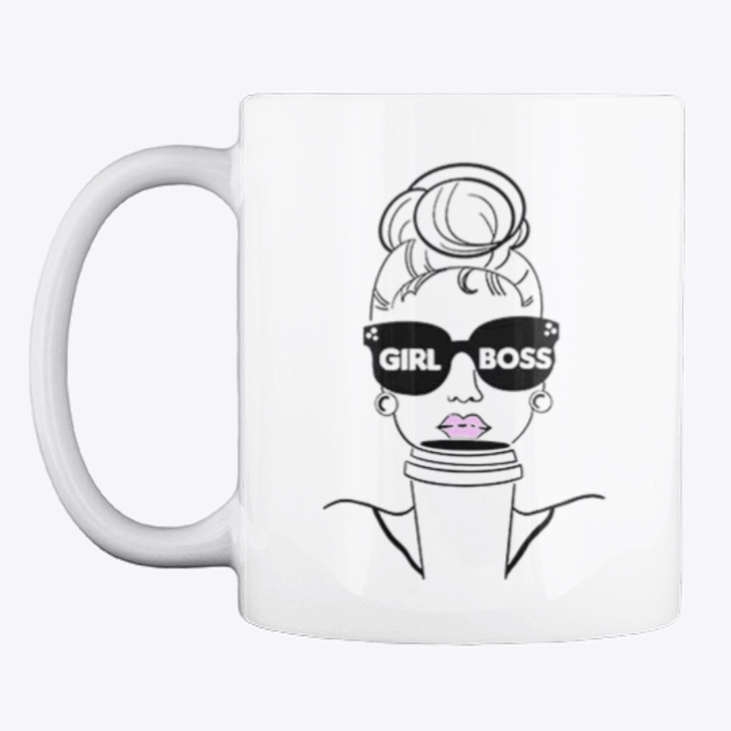 Girl Boss Coffee Mug "Rise and Grind"
