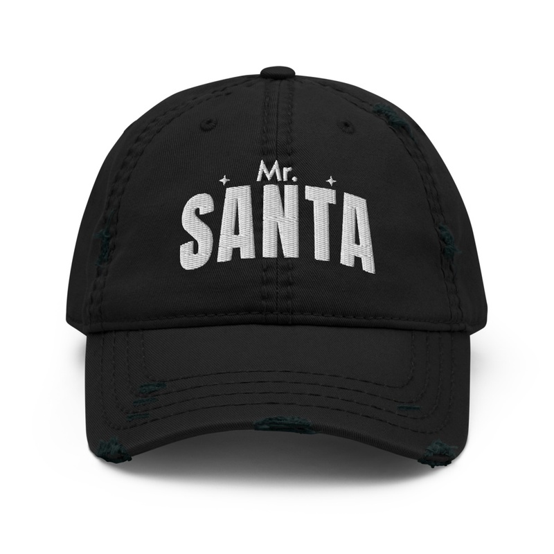 Mr. Santa Distressed Dad Hat