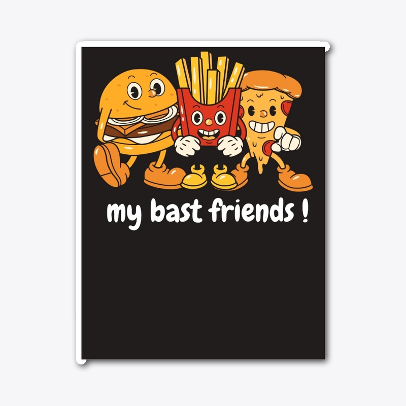 T-shirt my bast friends food