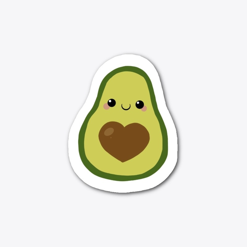 Cute Positive Avocado Sticker