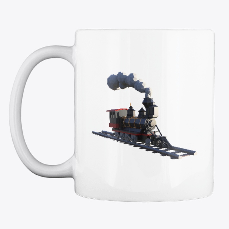 Low Poly Train Mug