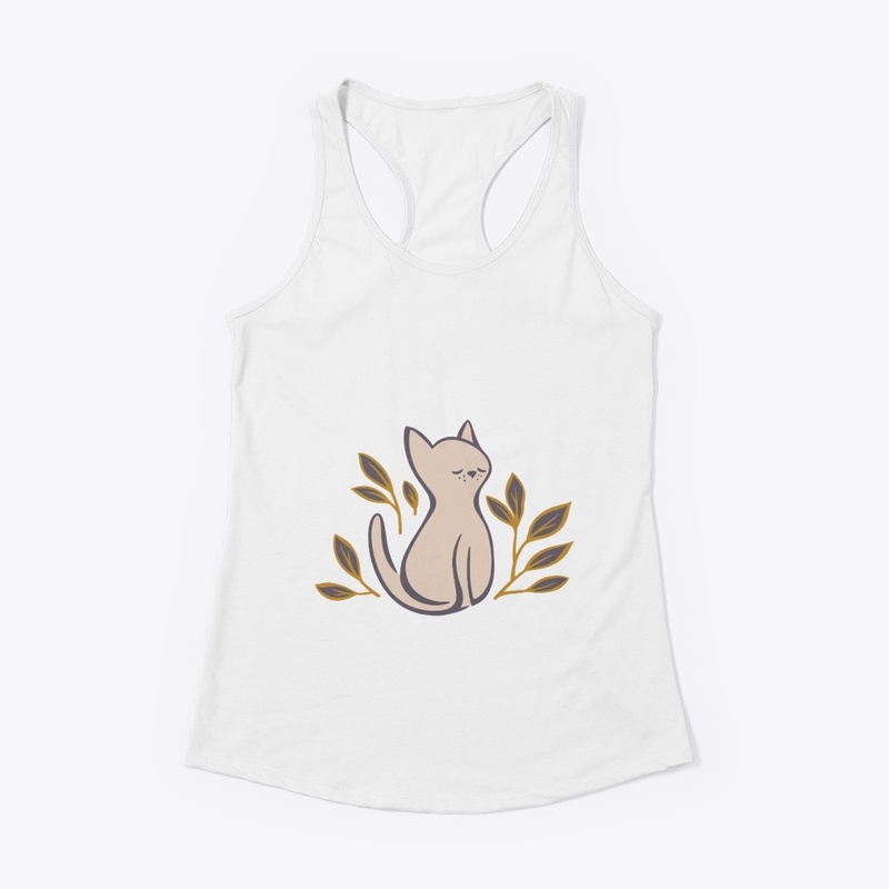 Cat with Leaves T-Shirt & Hoodies