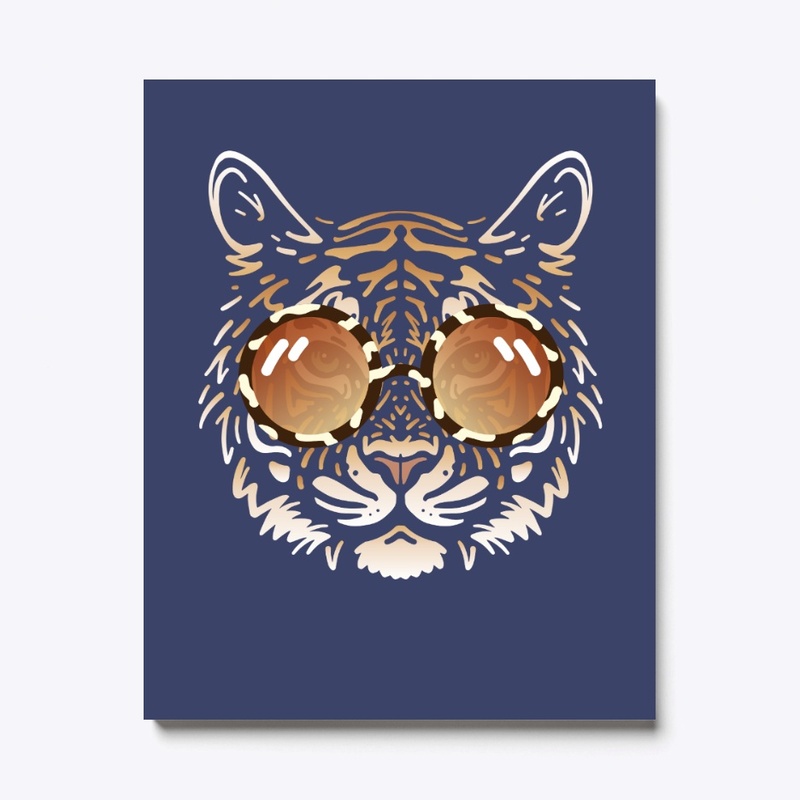 Cute Tiger in Sunglasses (Colored+sg01)