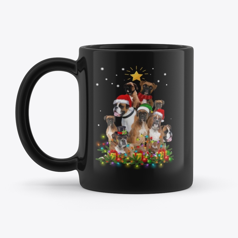 Boxer Dog Christmas T-Shirts