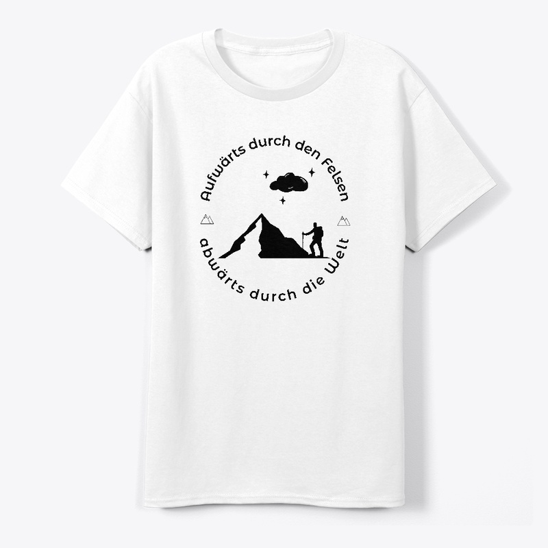 Aufwärts Durch Felsen Abwärts Durch Welt