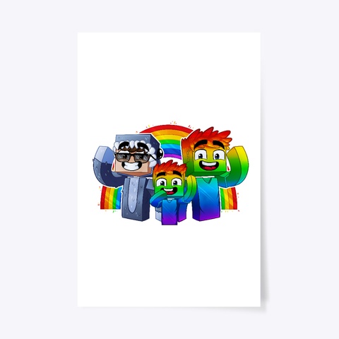 Rainbow Steve/09 Sharkboy Pillow White T-Shirt Front