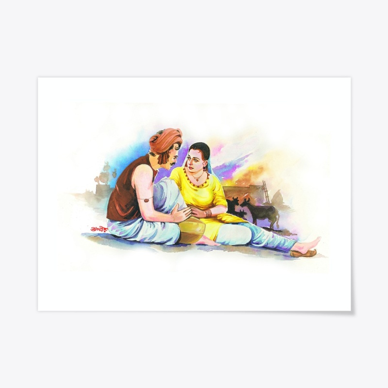 Heer Ranjha-Punjabi folk artwork