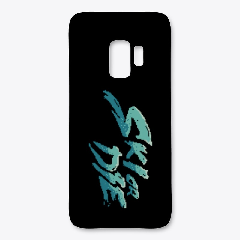 Ice Sunset Ski or die Pixel art Logo