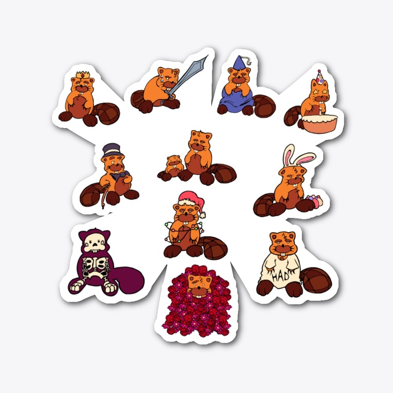 Roger the Beaver stickers