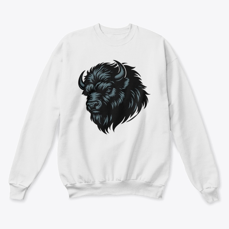Fierce Angry Bison Graphic