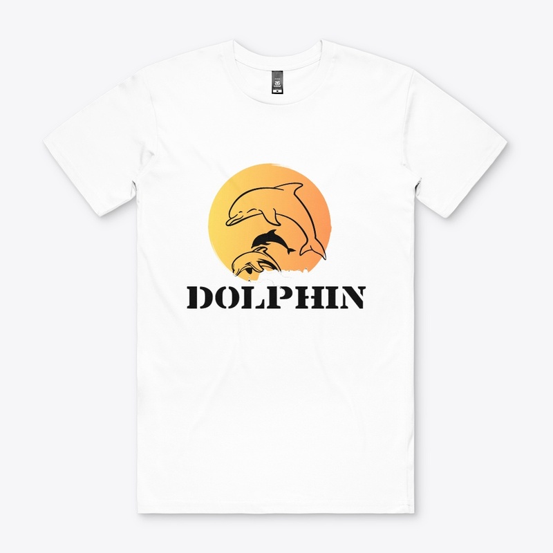 Jumping Dolphins sunset view 
