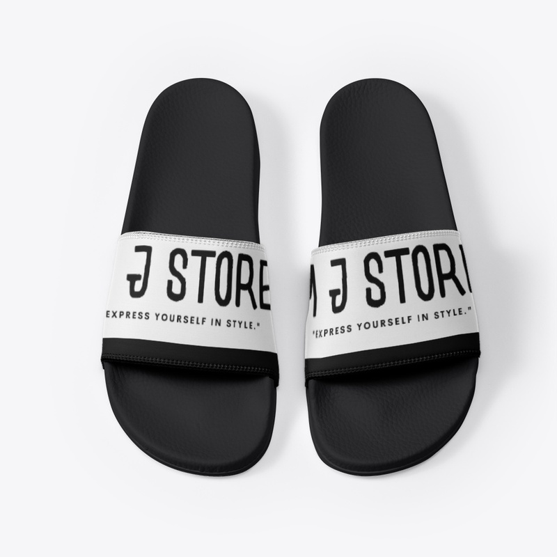 M J STORE BLACK SLIDES