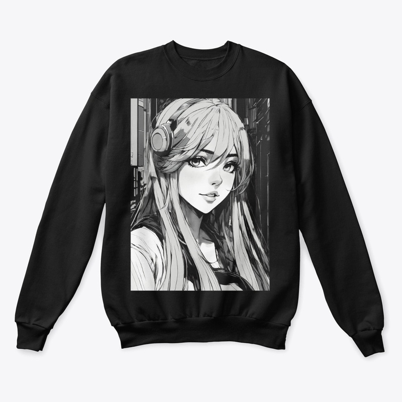 Anime Girl in Monochrome