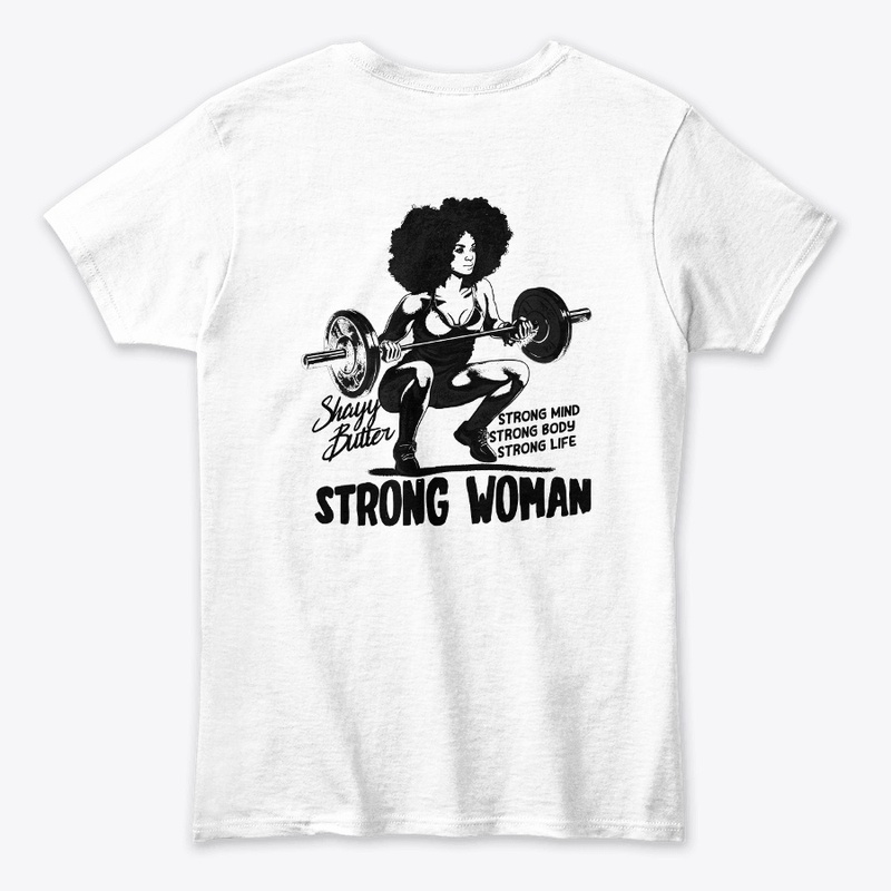 Strong Natural Curly Haired Black Woman