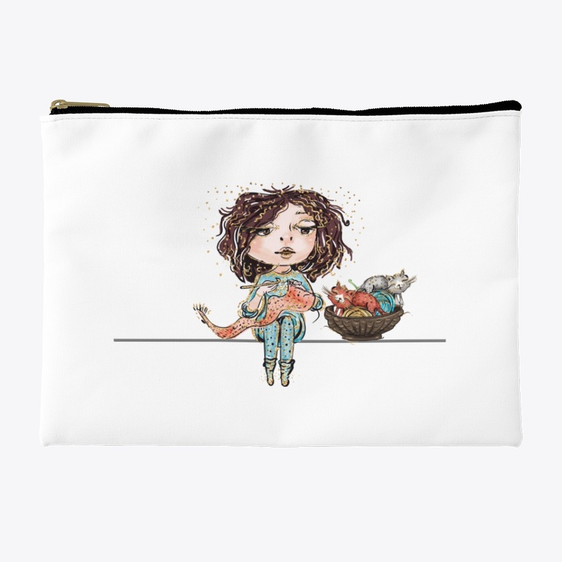 Yarn girl accessories  - sitting