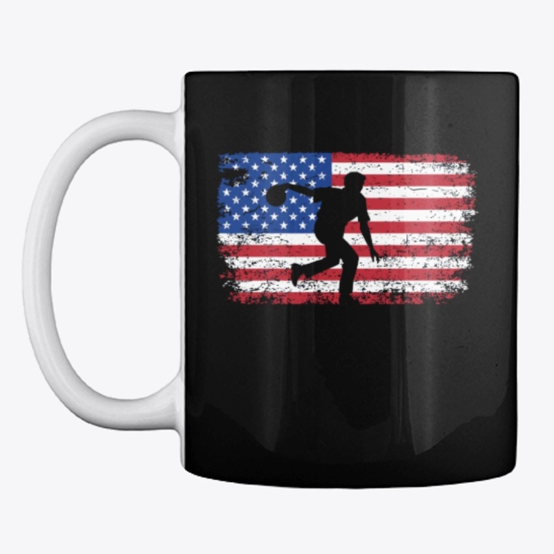 Bowling Man Bowl Flag America For Bowler