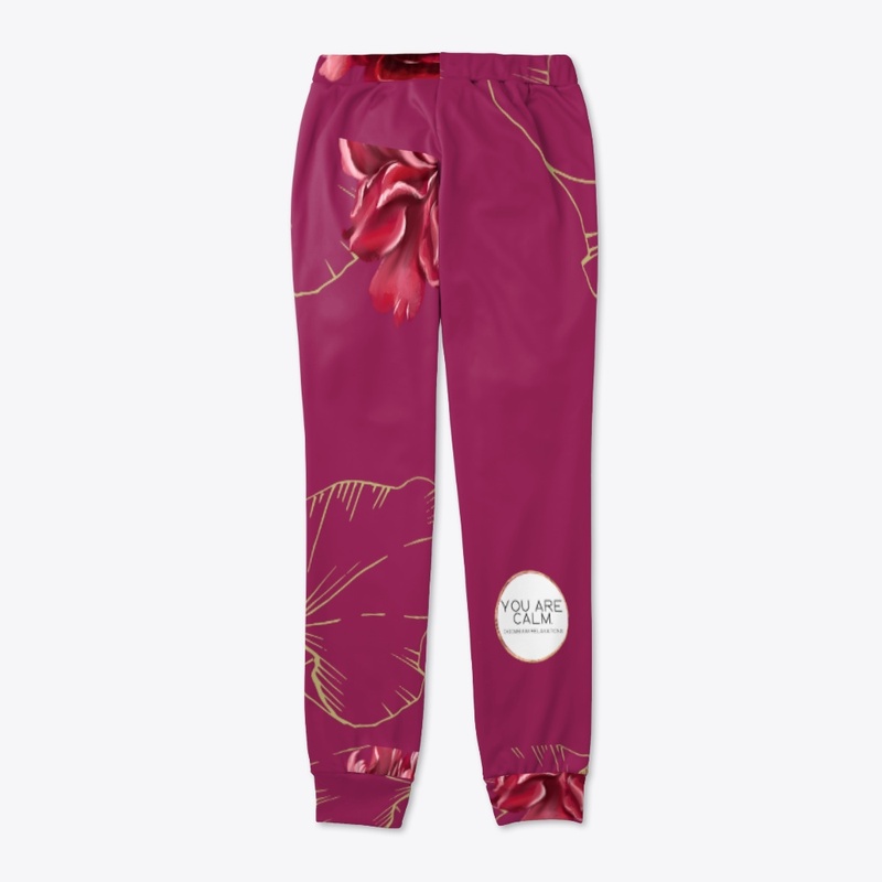 You are calm♥ Red Lotus Joggers