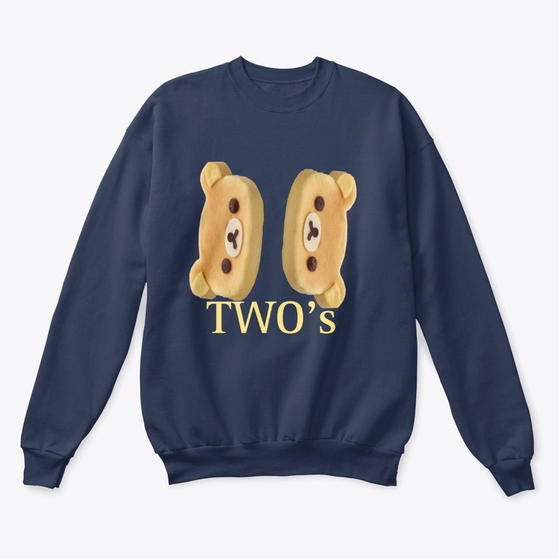 Two tede face design sweatshirt 