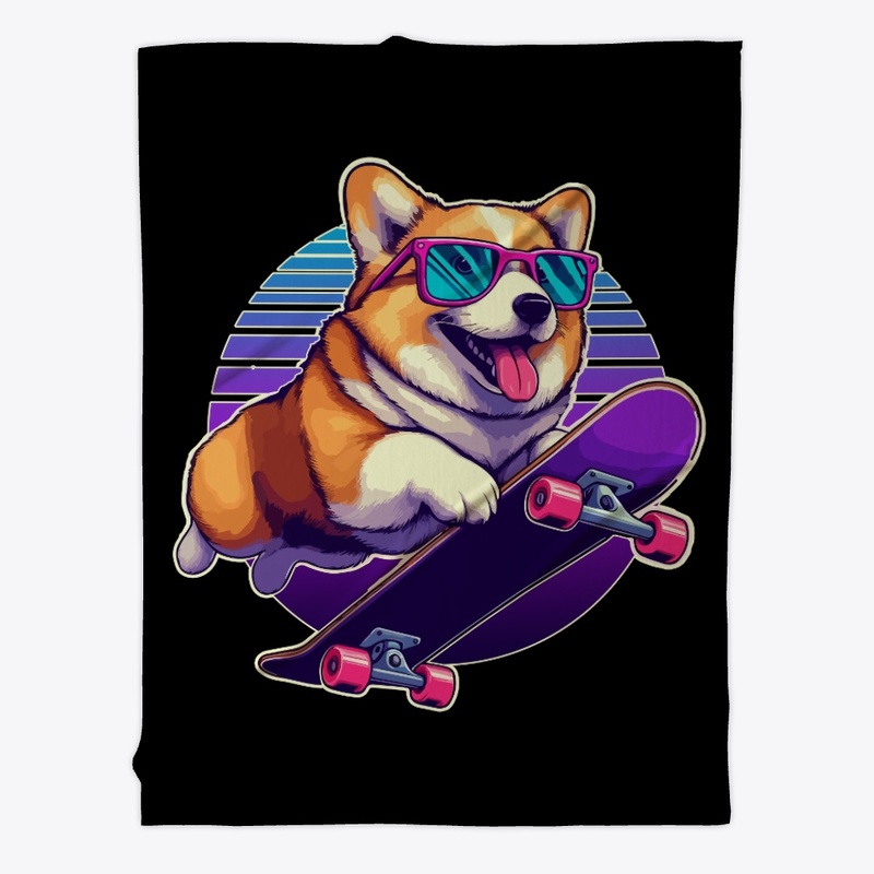 Corgi 80's skater